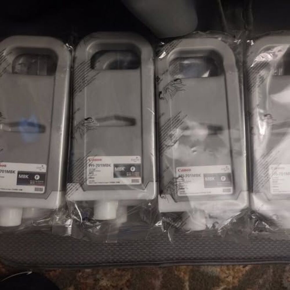 3 Cartidges - Canon PFI-701MBK - 700mL Matte Black Ink